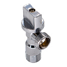 Кран шаровой д/сантех. прибор. угл.  1/2"х1/2" ш/ш с отражат. бабочка,  хромированный СТМ_4