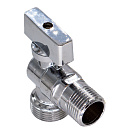 Кран шаровой для бытовых приборов угл. 1/2"х3/4" ш/ш с отражат. бабочка,  хромированный СТМ_4