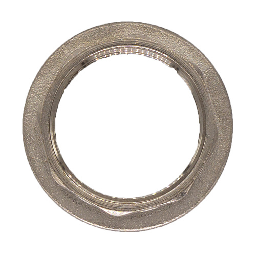 Контргайка латунная резьбовая с ребордой 1" г/г CTM