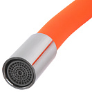 Смеситель FLOE FK234-GO для кухни,  40 мм,  на гайке,  с боковой ручкой,  с гибким оранжевым изливом_2