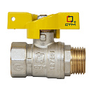 Кран шаровой для газа 1/2" г/ш бабочка CTM ГАЗ_2