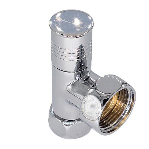 Вентиль угл. 1"х3/4" г/г ручка-цилиндр для п/с хром. СТМ ТЕРМО