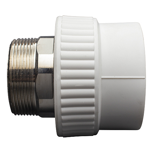 Муфта полипропиленовая PP-R комб. под ключ нар./р. DN 63х2" СТМ ПЛАСТ