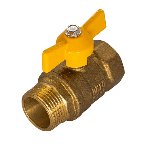 Кран шаровой для газа 1" г/ш бабочка ОПТИМА ГАЗ