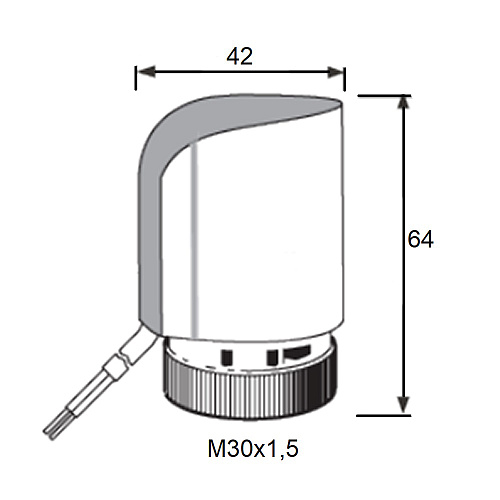 Сервопривод нормально открытый ONDO