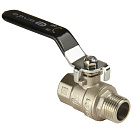 Кран шаровой для воды 1/2" г/ш рычаг,  никель,  ONDO_1