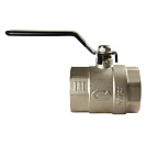 Кран шаровой для воды 2" г/г рычаг,  никель,  ONDO_3