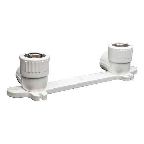 Угольник PP-R двойной комб. с крепл. вн./р. DN 20х1/2" СТМ ПЛАСТ