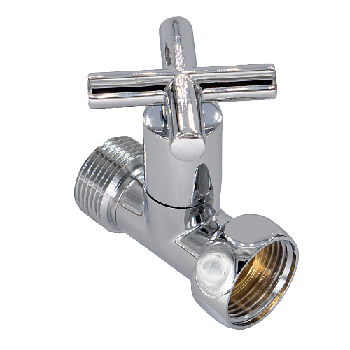 Вентиль прямой 1/2"х1/2" г/ш ручка-крест для п/с хром СТМ ТЕРМО