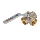 Кран шаровой для воды 1/2" трехходовой,  тип T рычаг СTM СТАНДАРТ_3