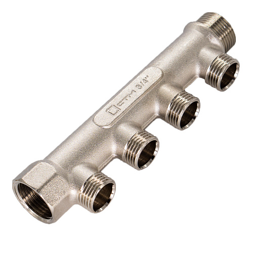 Коллектор 4 выхода (наружная резьба) 3/4"х1/2" СТМ