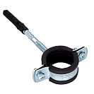 Хомут 2-1/2" (72-78мм) металлорезиновый с дюбелем и шурупом CTM