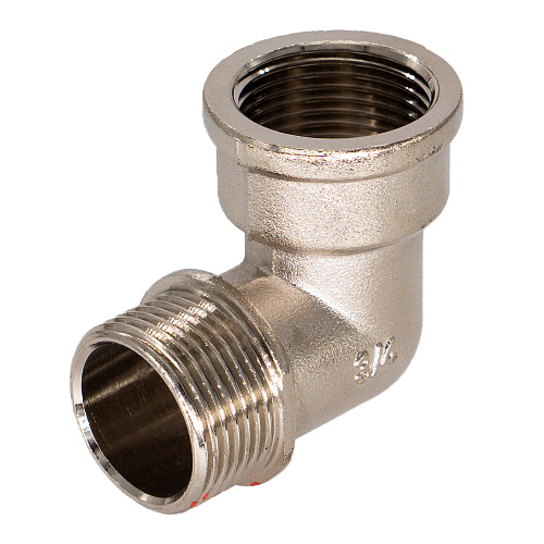 Уголок латунный с ограничителем 1" г/ш CTM