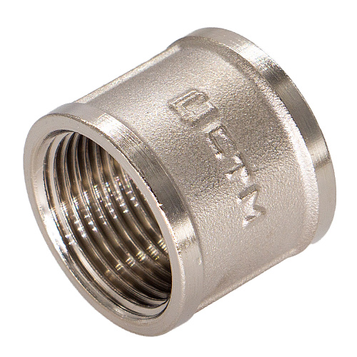 Муфта латунная резьбовая  прямая  1" г/г CTM