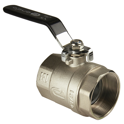 Кран шаровой для воды 2" г/г рычаг, никель, ONDO