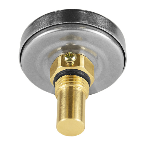 Термометр биметаллический d 40мм, с погружной гильзой, измерение до +120°С СТМ