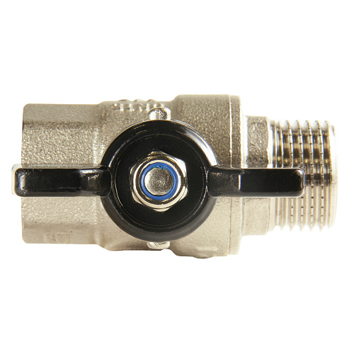 Кран шаровой для воды 1/2" г/ш бабочка, никель, ONDO