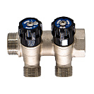 Коллектор 2 выхода вентиль н/р  3/4"х1/2" СТМ_2