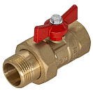 Кран шаровой для воды 1/2" с накидной гайкой бабочка ГАЛЛОП 132