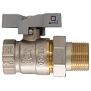 Кран шаровой для воды 1/2" с накидной гайкой бабочка CTM СТАНДАРТ_1