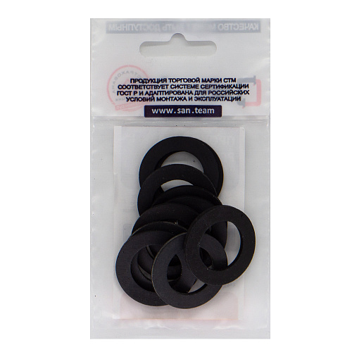 Прокладка 1" резина ТМКЩ 30х19х2 мм (20шт) СТМ