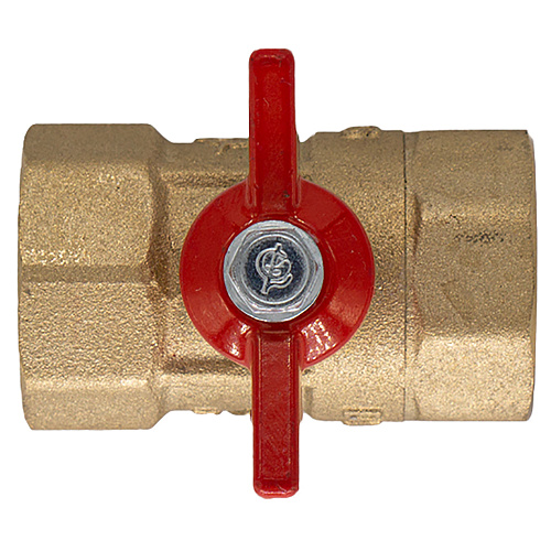 Кран шаровой для воды 1" г/г бабочка ГАЛЛОП ПРАКТИК 130