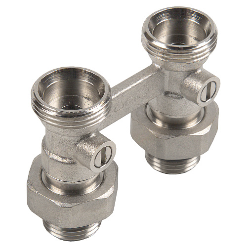 Мультифлекс, узел для нижнего прямого подключения, (Н-образный) с шаровым краном ONDO