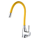 Смеситель ROEGEN RD014Y для кухни,  40 мм,  на гайке,  с боковой ручкой,  с гибким желтым изливом