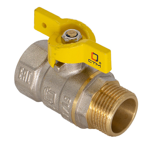 Кран шаровой для газа 1/2" г/ш бабочка CTM ГАЗ