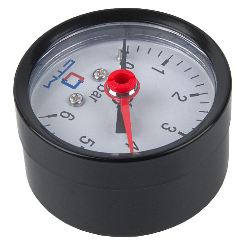 Манометр аксиального подключения 1/4", измерение до 6 бар СТМ