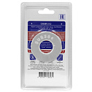 Кран д/быт. прибор. угл. 1/2"х1/2" ш/ш с отражат. нерж.сталь,  красный СТМ_1