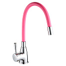 Смеситель ROEGEN RD014P для кухни,  40 мм,  на гайке,  с боковой ручкой,  с гибким розовым изливом_1