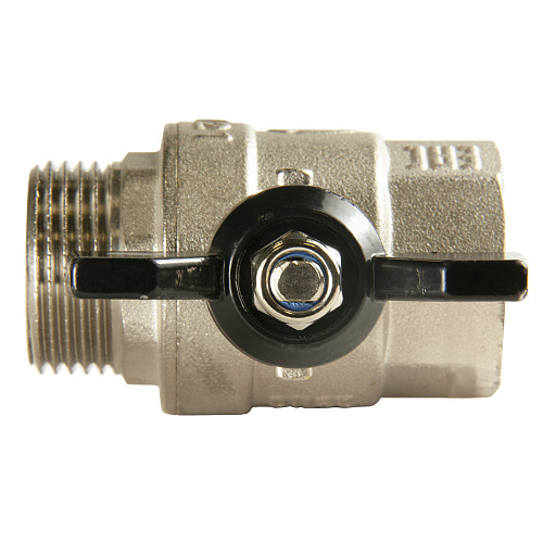 Кран шаровой для воды 1" г/ш бабочка, никель, ONDO