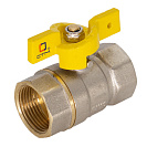 Кран шаровой для газа 1" г/г бабочка CTM ГАЗ