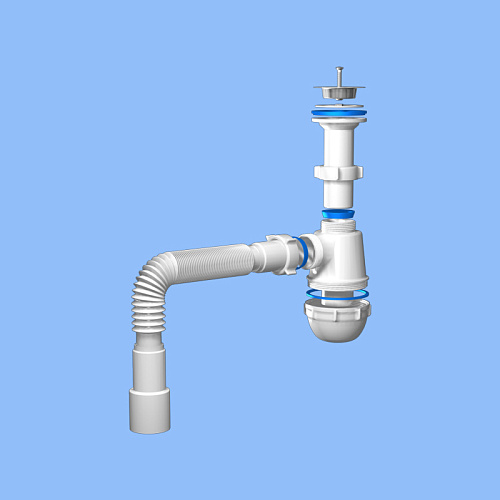 Сифон Ани Грот 1 1/2*40 с г/т 40х40/50, A0515