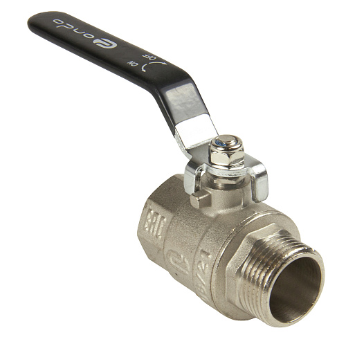 Кран шаровой для воды 1" г/ш рычаг, никель, ONDO