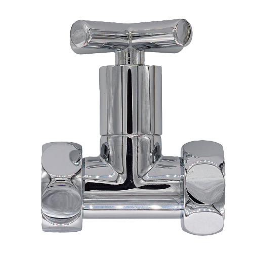 Вентиль прямой 1/2"х1/2" г/г ручка-крест для п/с хром СТМ ТЕРМО