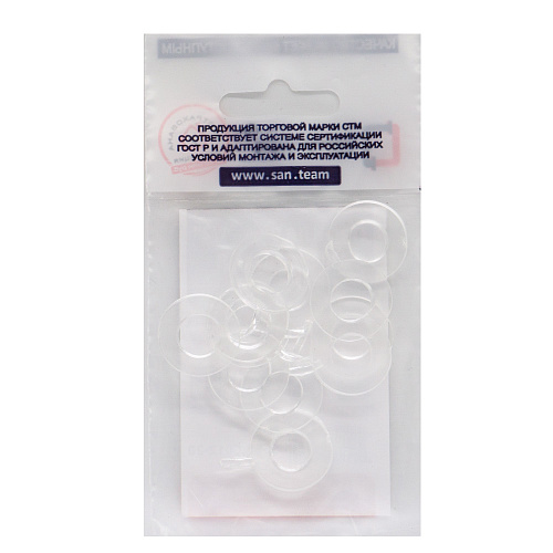 Прокладка 1/2" силикон 19х10х2 мм (20шт) СТМ