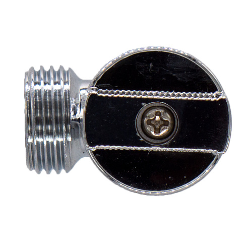 Кран шаровой д/сантех. прибор. угл.  1/2"х1/2" ш/ш с отражат. бабочка, хромированный СТМ