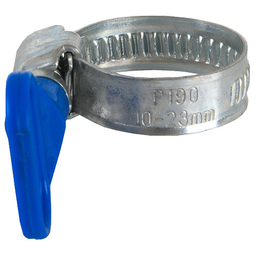 Хомут стальной винтовой с барашком 7/8" (10-23мм) 9мм СТМ