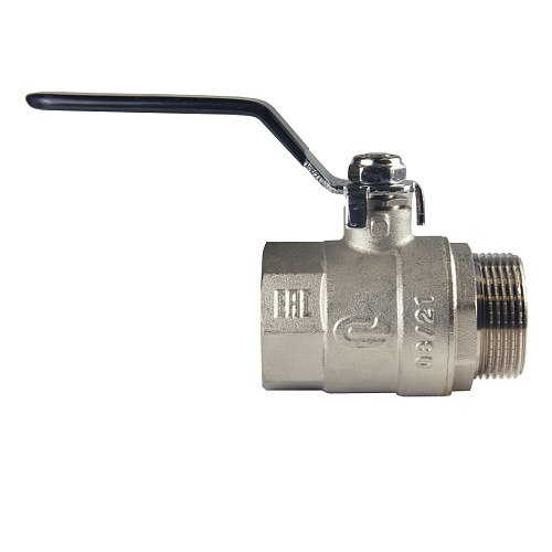 Кран шаровой для воды 1-1/4" г/ш рычаг, никель, ONDO