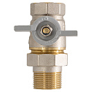 Кран шаровой для воды 3/4" с накидной гайкой бабочка CTM СТАНДАРТ_3