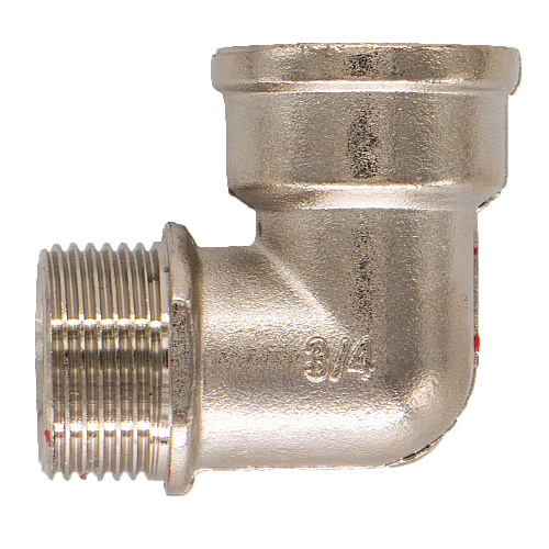 Уголок латунный с ограничителем 1" г/ш CTM