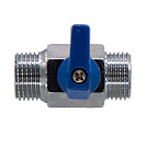 Кран шаровой мини для воды 1/2" ш/ш флажок,  хромированный СТМ_4