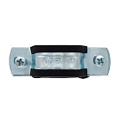 Хомут 1/2" (20-25мм) металлорезиновый с дюбелем и шурупом CTM_3