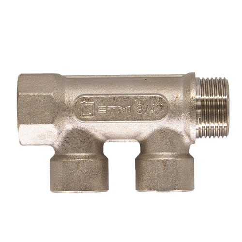 Коллектор 2 выхода (внутренняя резьба) 3/4"х1/2" СТМ