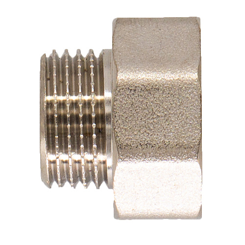 Переходник латунный резьбовой 1"х1/2" г/ш CTM