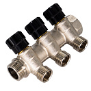 Коллектор 3 выхода вентиль н/р 1"х1/2" СТМ_3