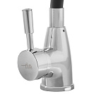 Смеситель FLOE FK234-DN для кухни,  40 мм,  на гайке, с бок.штыревой ручкой, с гибким черным изливом_4