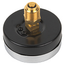 Термо-манометр аксиального подключения 1/4" c переходником на 1/2'',  измерение до 6 бар,  до +120°С_3